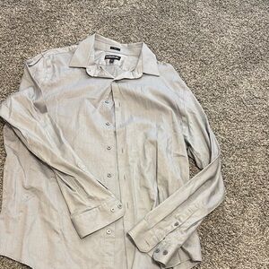Express MX Gray Slim Fit Shirt